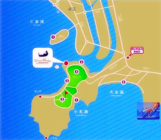 万宝威尼斯蓝湾区位图
