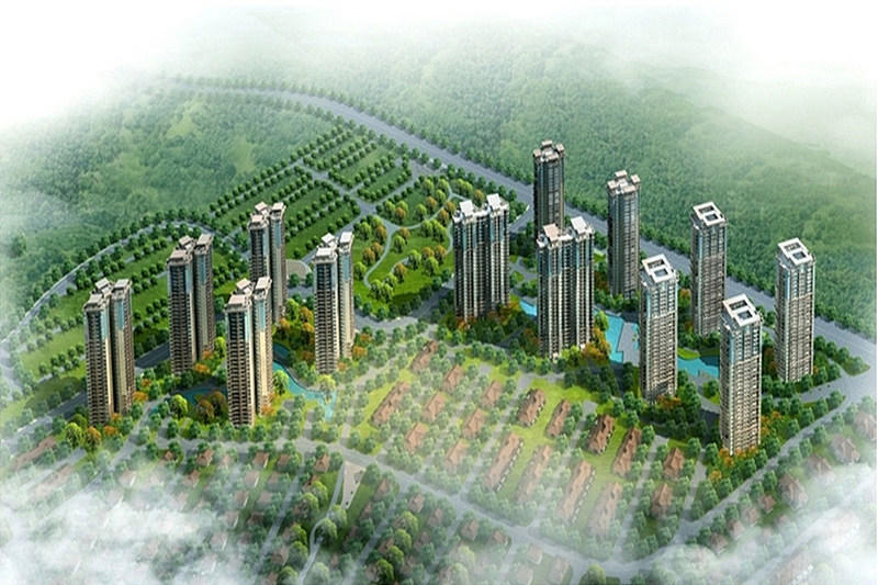 雅居乐山海间沙盘图