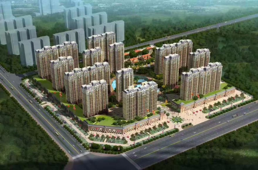 景园悦海湾鸟瞰图 景园悦海湾鸟瞰图