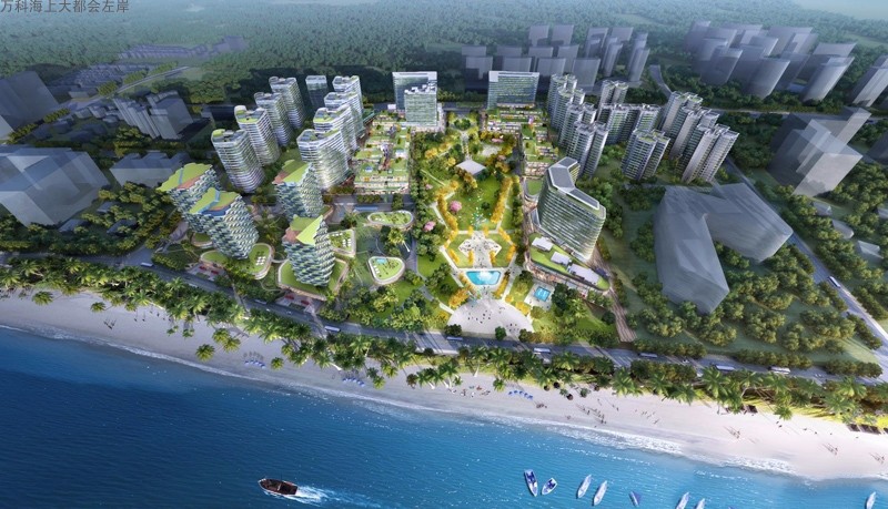 万科海上大都会左岸鸟瞰图