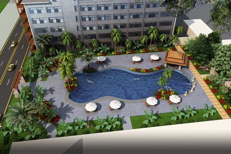 嘉悦花园泳池效果图 嘉悦花园泳池效果图