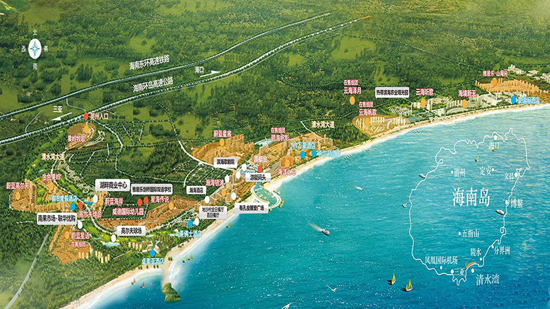 雅居乐云海泽月沙盘图