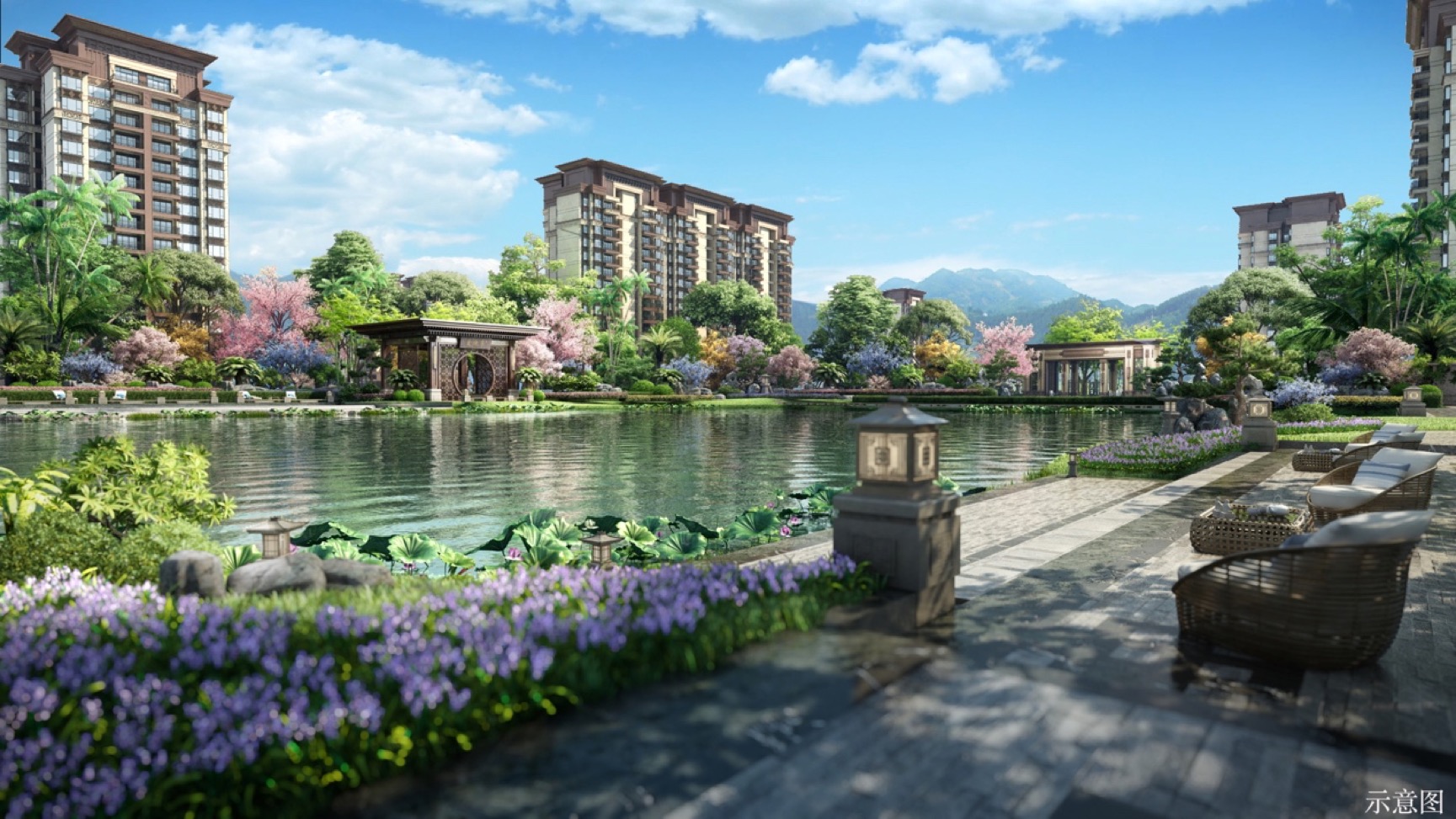 恒大悦珑湾在售住宅,主力房源户型98-121平