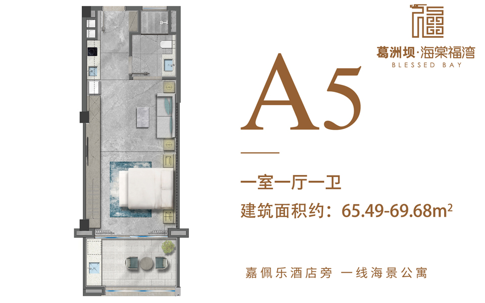 公寓-A5户型 1房1厅