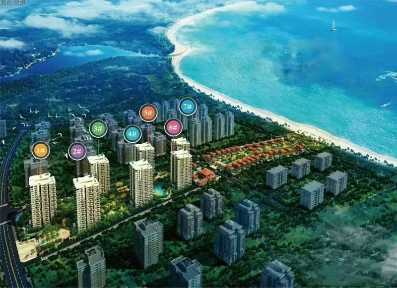 海的理想在售两房精装住宅,单价约15000元/㎡起