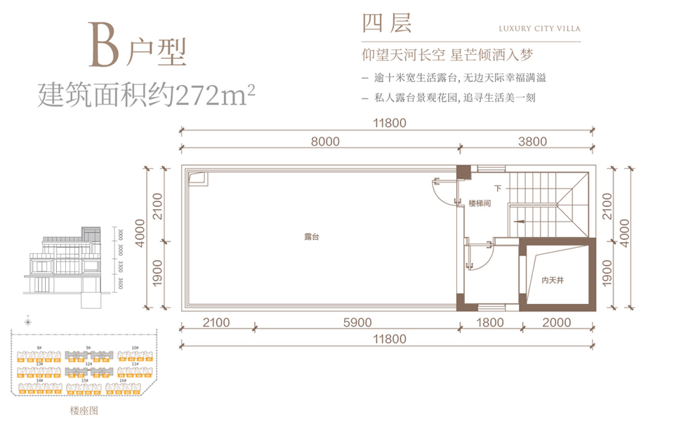 熙园·院墅 B户型四层 6房2厅4卫
