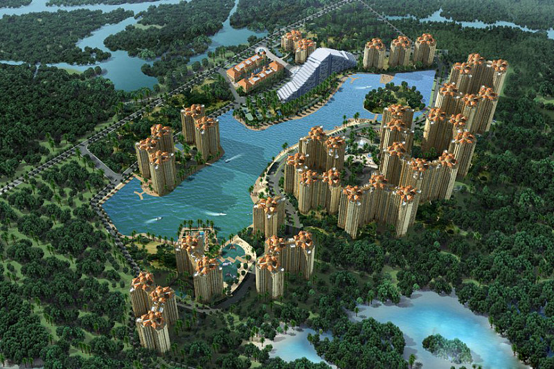 金手指白鹭湖楼盘视频