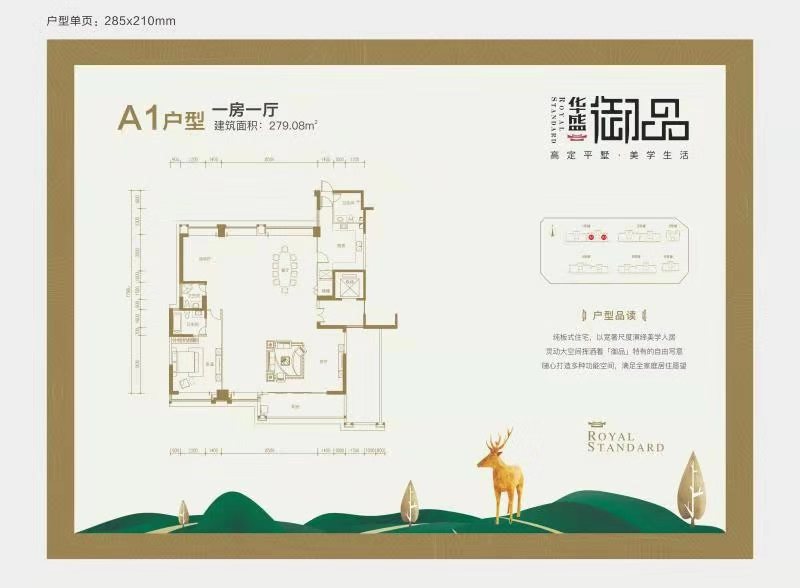 A1户型 5房2厅3卫