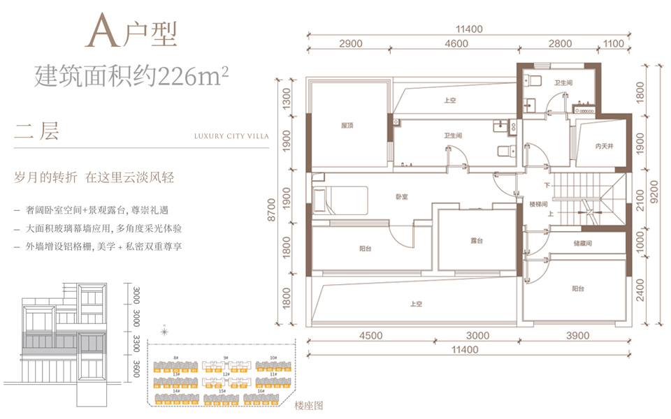 熙园·院墅 A户型二层 5房2厅3卫