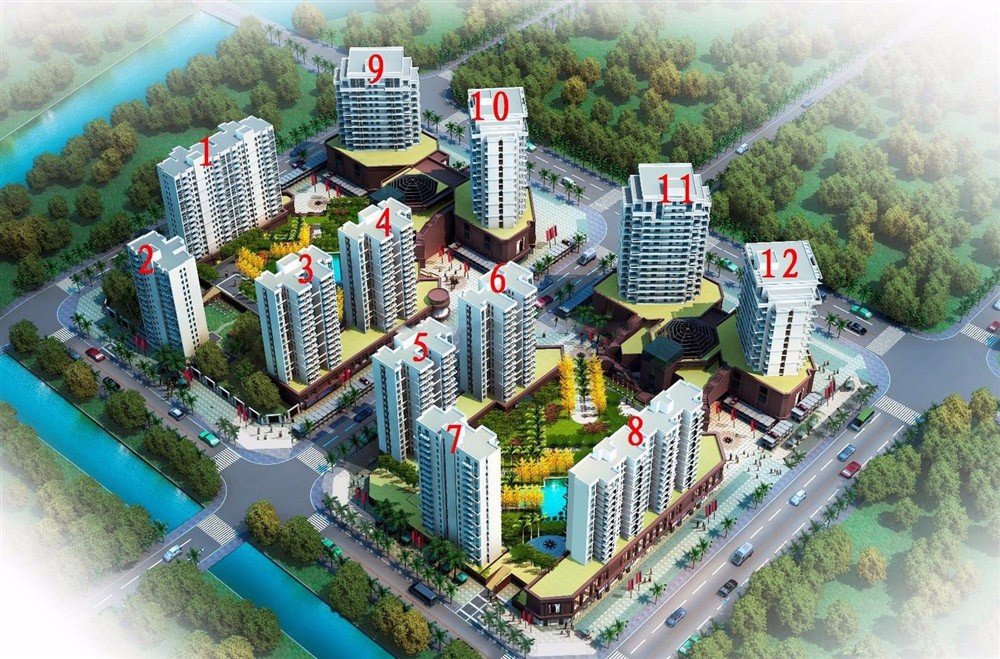 碧水南湾鸟瞰图 碧水南湾鸟瞰图