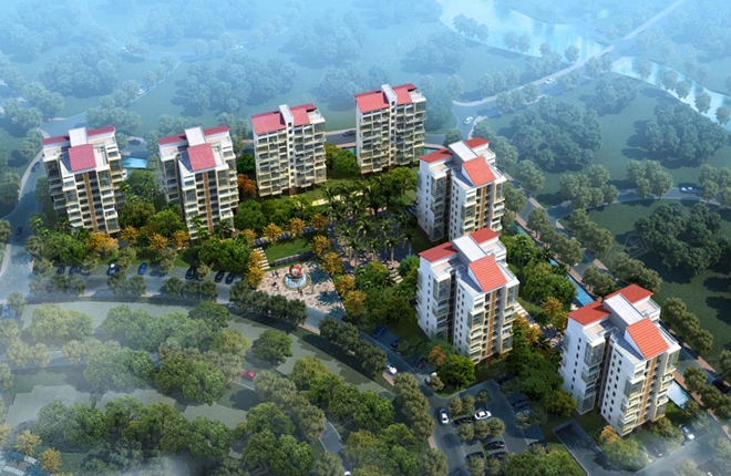 三亚星域目前主推建面82㎡的三房户型