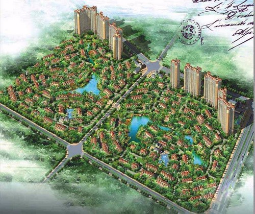 长信半岛美庐鸟瞰图 长信半岛美庐鸟瞰图