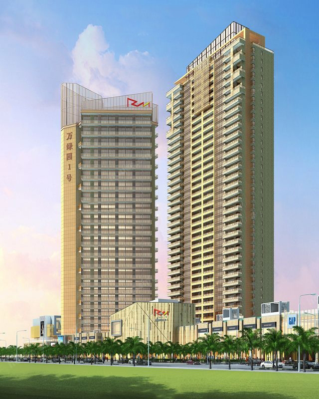 海航万绿园1号以南北通透的板式住宅为主，户型合理丰富