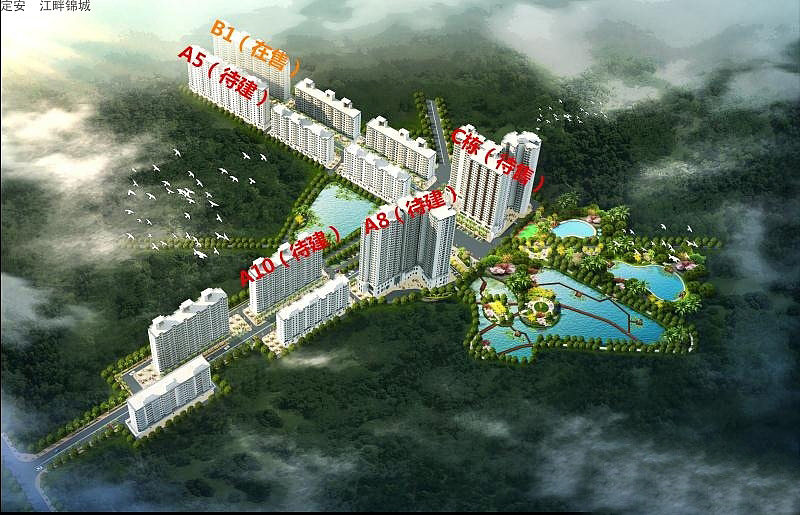 江畔锦城在售住宅产品均价7900-10000元/㎡