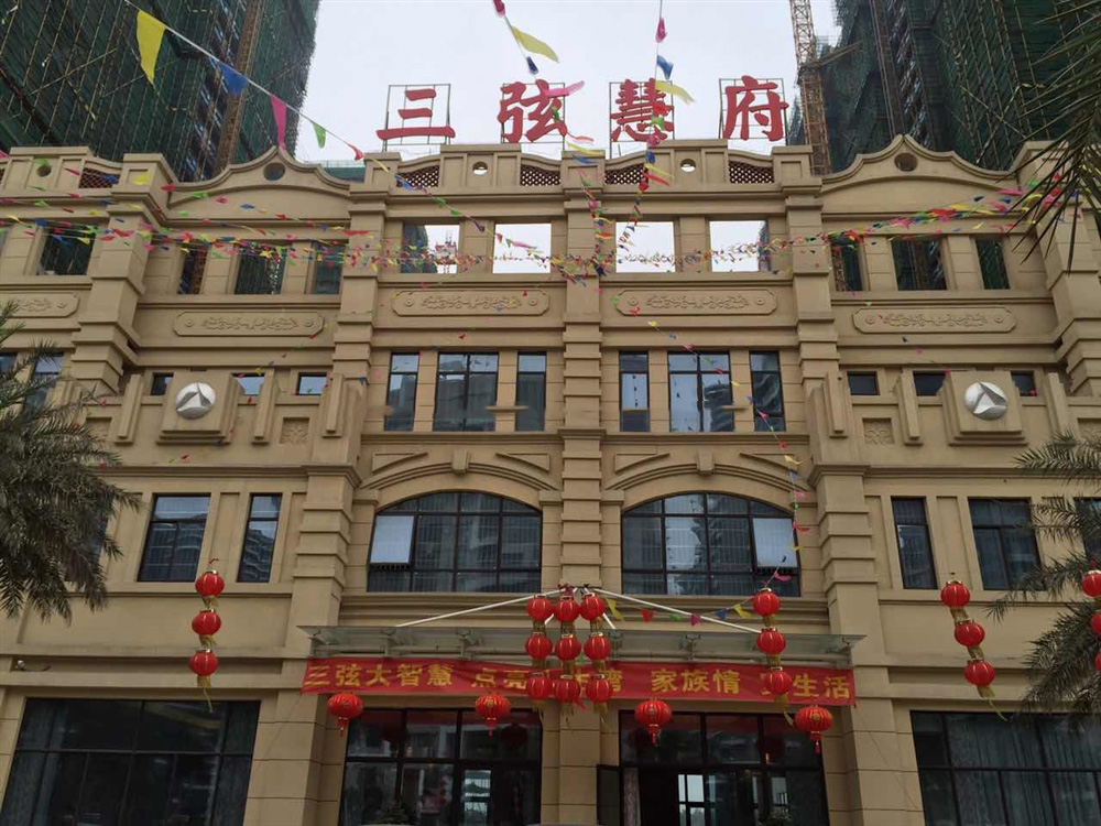 小区正大门实景