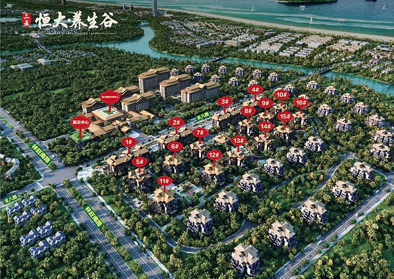 恒大养生谷沙盘图