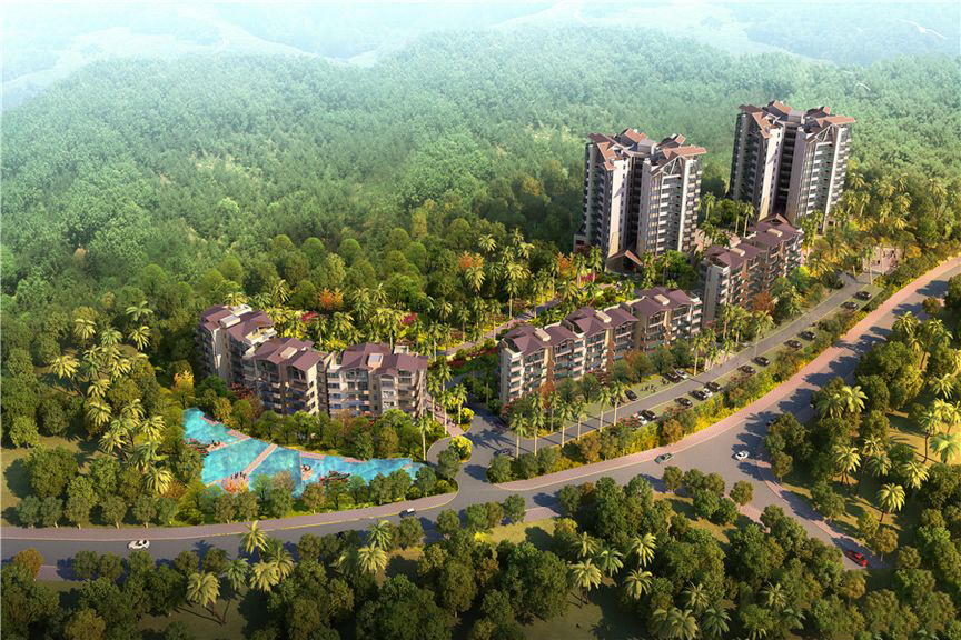B04建筑鸟瞰效果图
