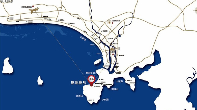 复地鹿岛区位图 复地鹿岛区位图