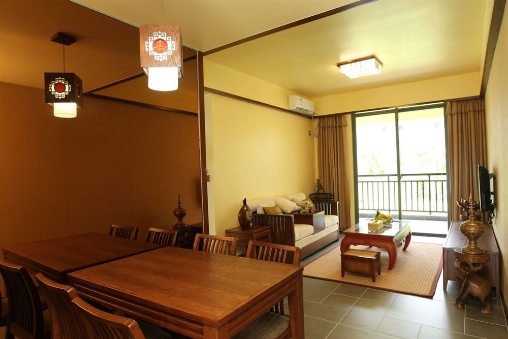 A户型 2房2厅1厨1卫67㎡样板间:餐厅客厅。