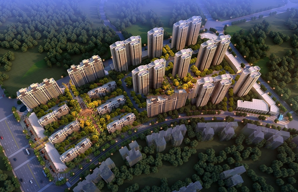 绿地文化城沙盘图