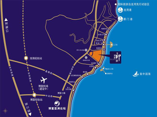 博鳌印象区域图 1