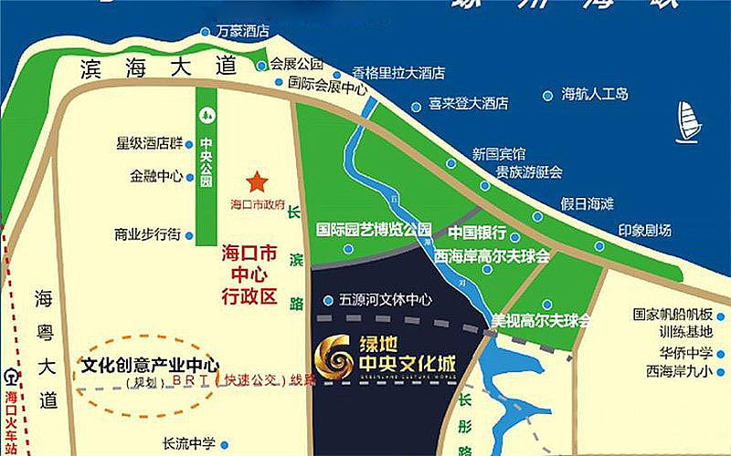 绿地中央文化城区位图1