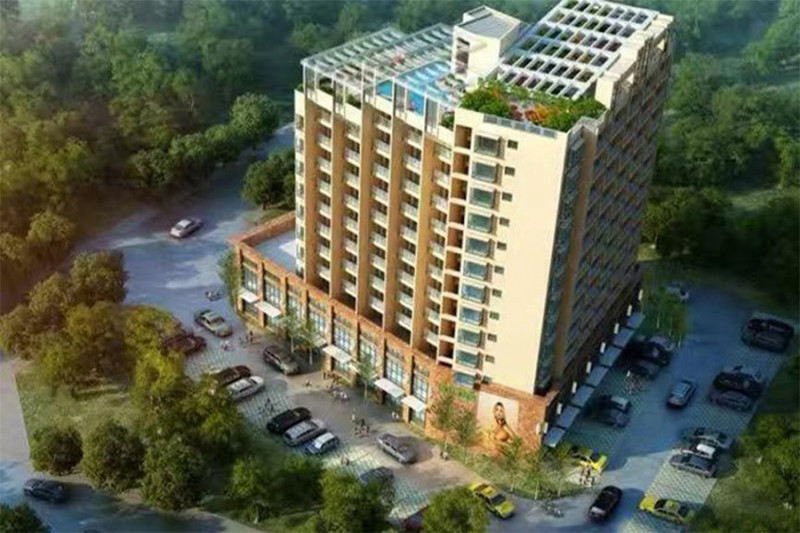 海悦四季花园鸟瞰图