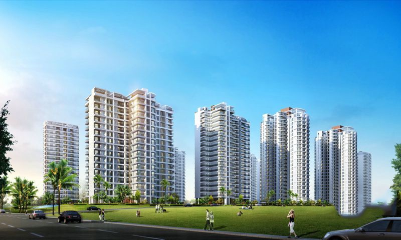 项目楼栋群效果图