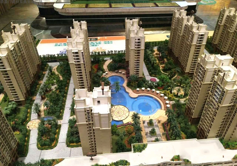 喜盈门建材家具生活广场沙盘实景图