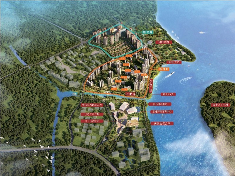 富力悦海湾整体规划图 富力悦海湾整体规划图