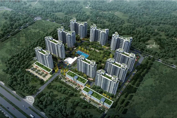 半山香榭在售户型建面为85-117㎡，均价28800元/㎡
