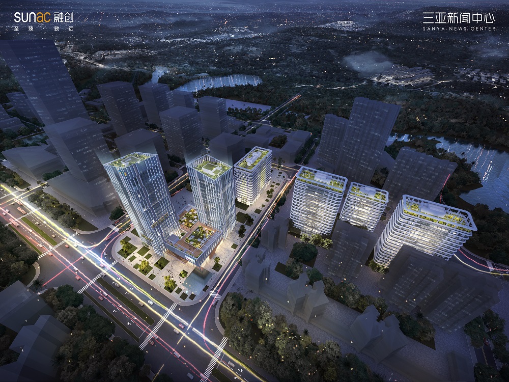 融创三亚新闻中心在售建面约110-222㎡写字楼大平层