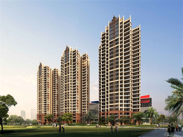 华庭香郡有房源在售，主力户型建筑面积约108-135㎡