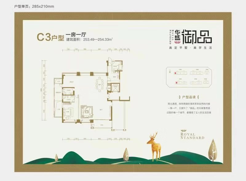 C3户型 5房2厅3卫