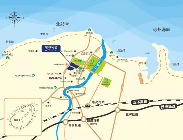 毗海澜湾区位图