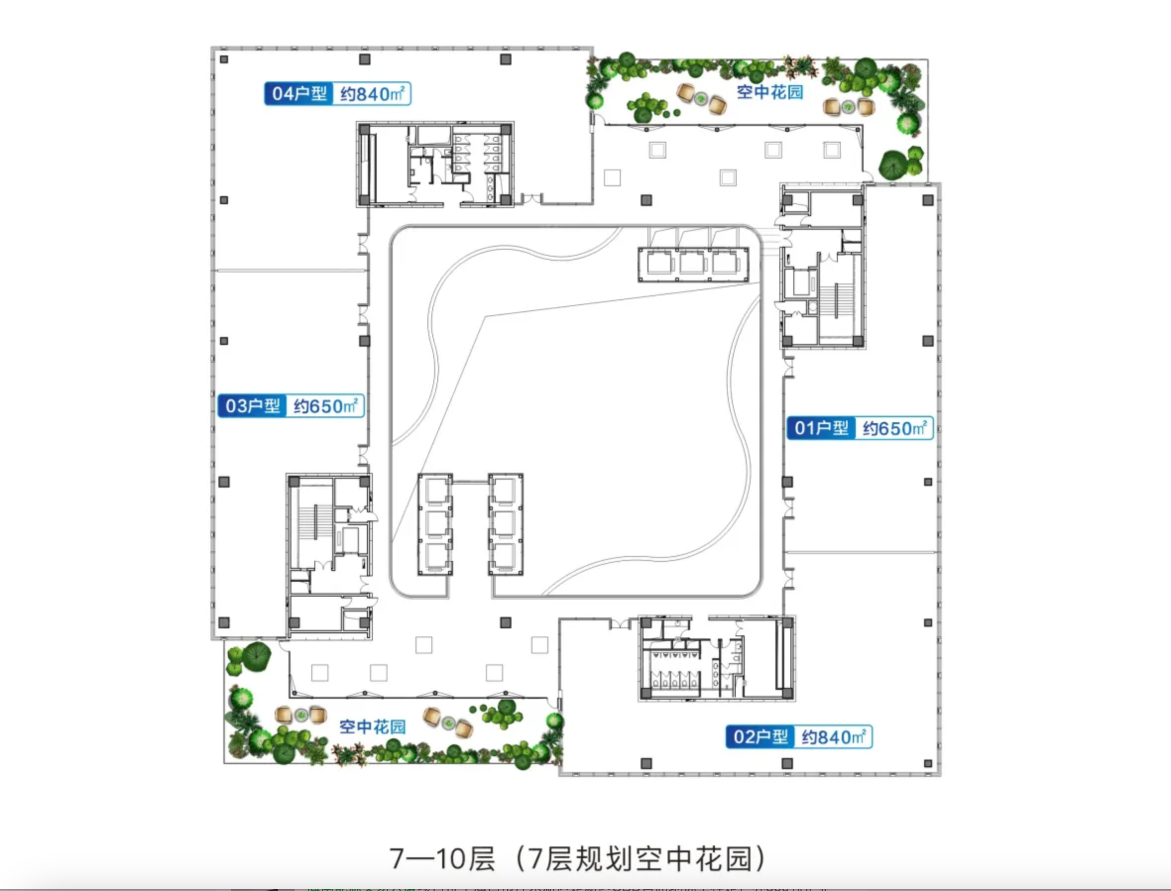 7-10层户型图 居&emsp;&emsp;